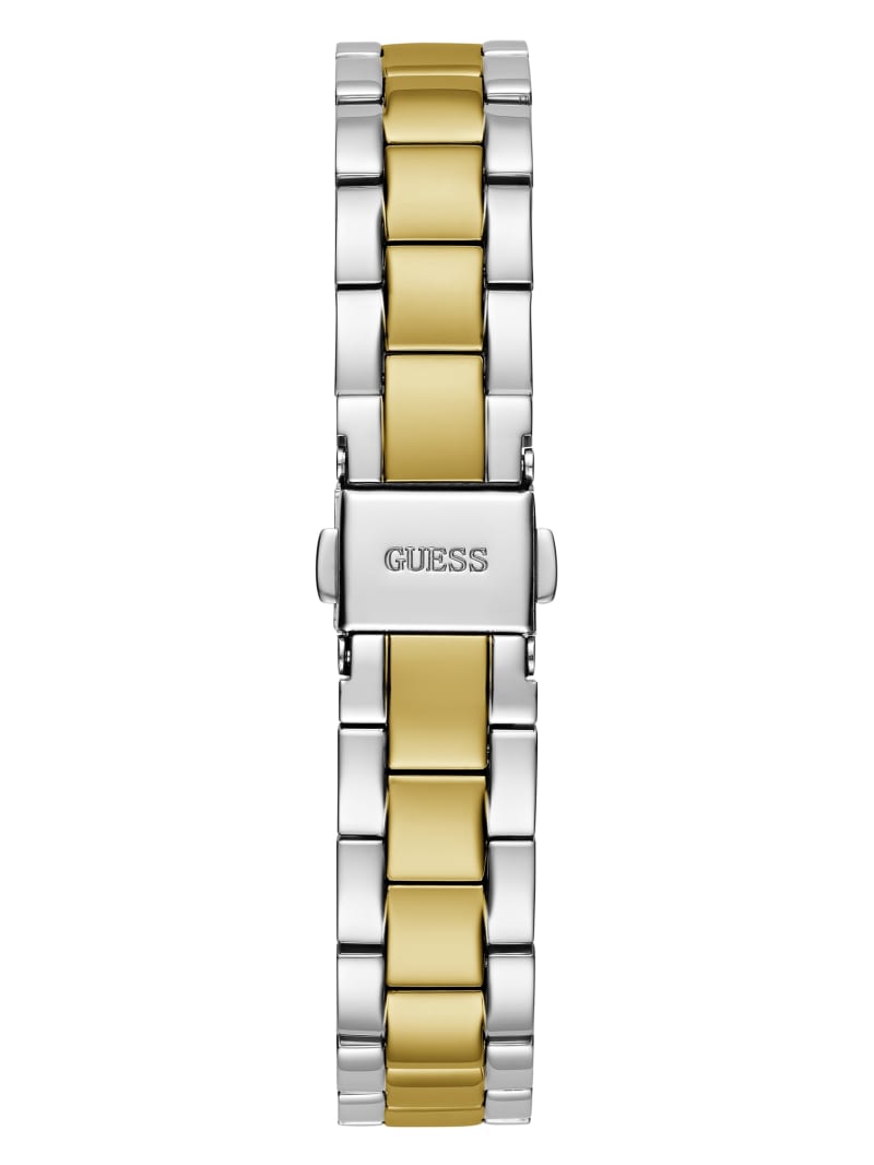Two-Tone and Light Blue Analog Watch
