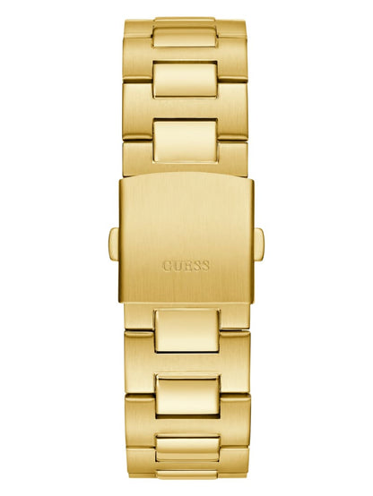 Gold-Tone and Green Multifunction Watch