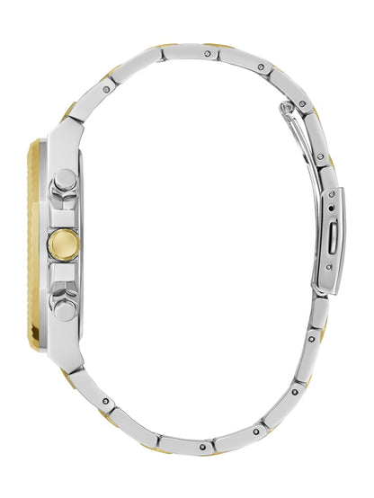 Two-Tone and Blue Multifunction Watch