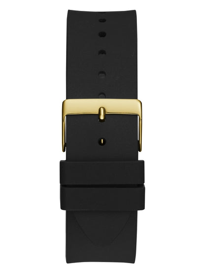 Black Silicon Analog Watch