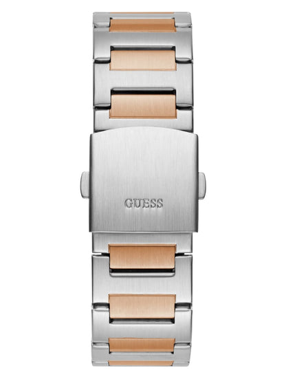 Silver and Rose Gold-Tone Multifunction Watch