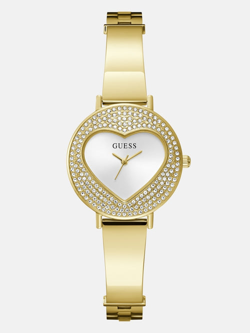 Crystal Stainless Steel analogue watch 30 mm