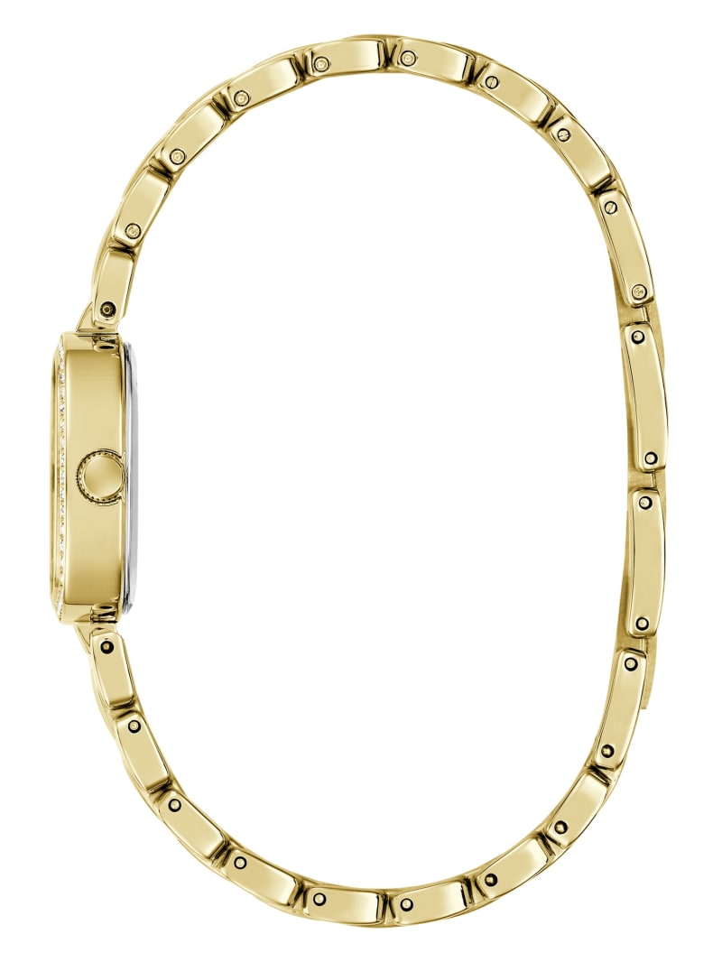 Crystal Stainless steel analogue watch