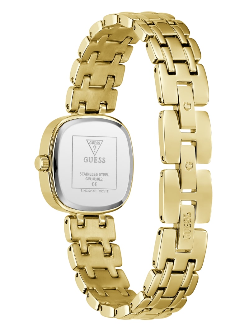 Crystal Stainless steel analogue watch