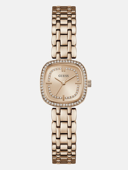 Crystal Stainless steel analogue watch
