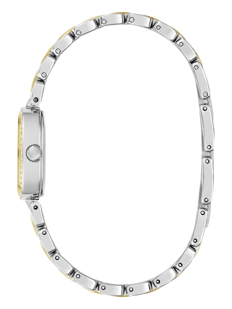 Crystal Recycled Steel analogue watch 25 mm