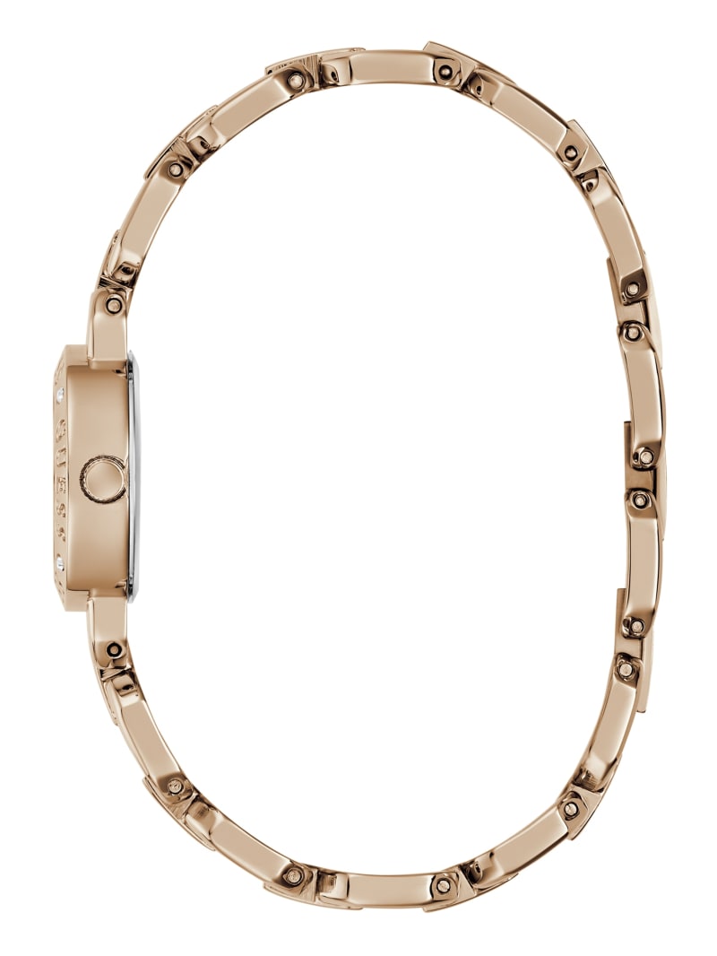 Crystal Recycled Steel analogue watch 22 mm