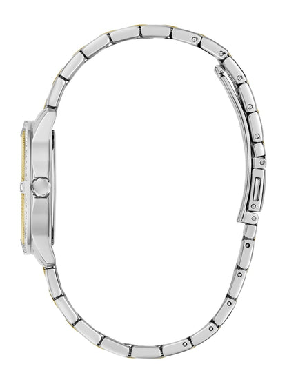 Crystal Stainless Steel analogue watch 32 mm