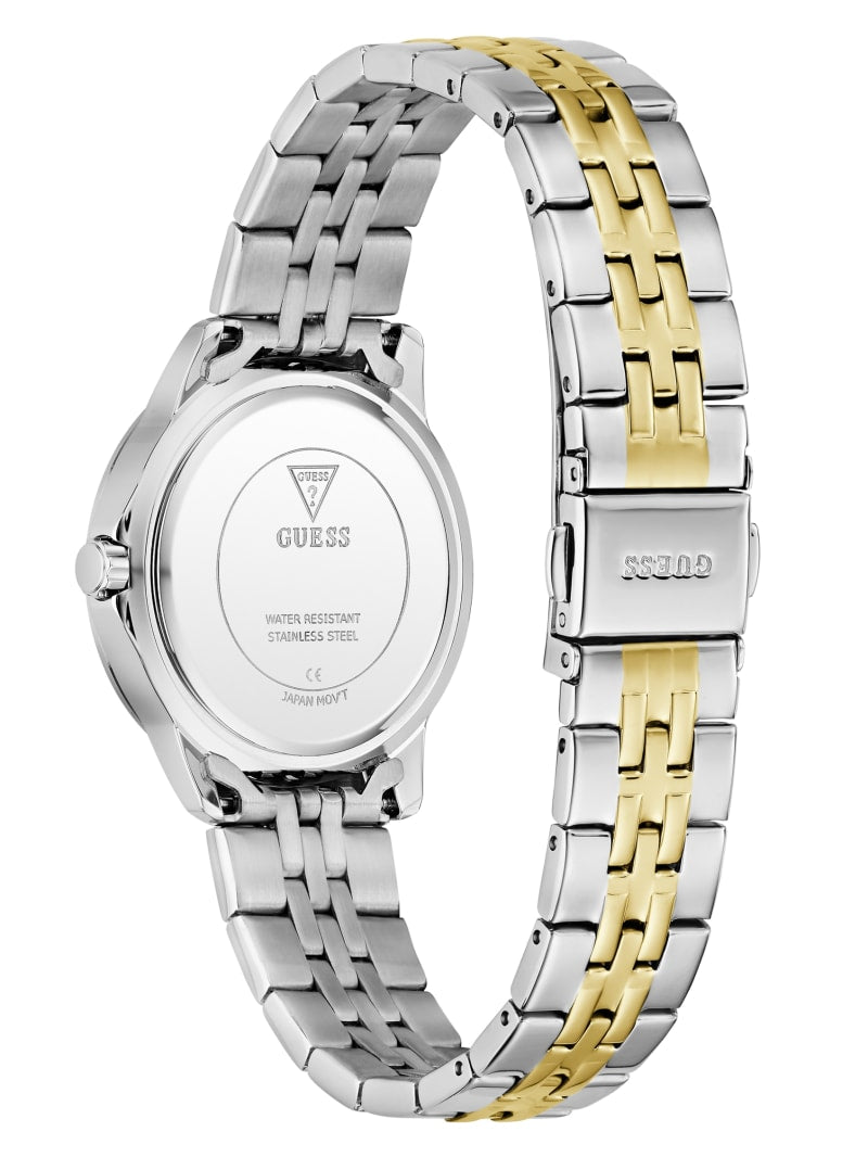 Crystal Stainless Steel analogue watch 32 mm