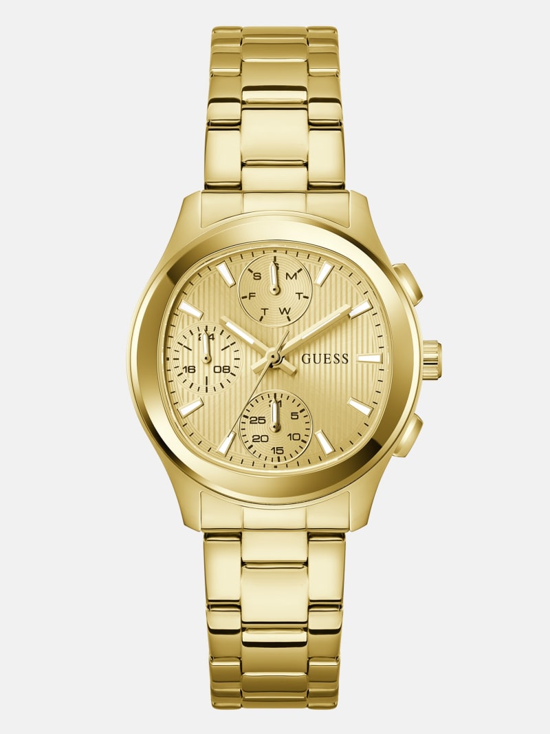 Recycled steel multi-function watch