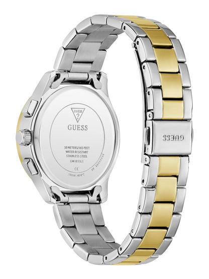 Recycled steel multi-function watch