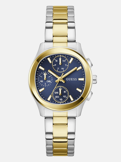 Recycled steel multi-function watch