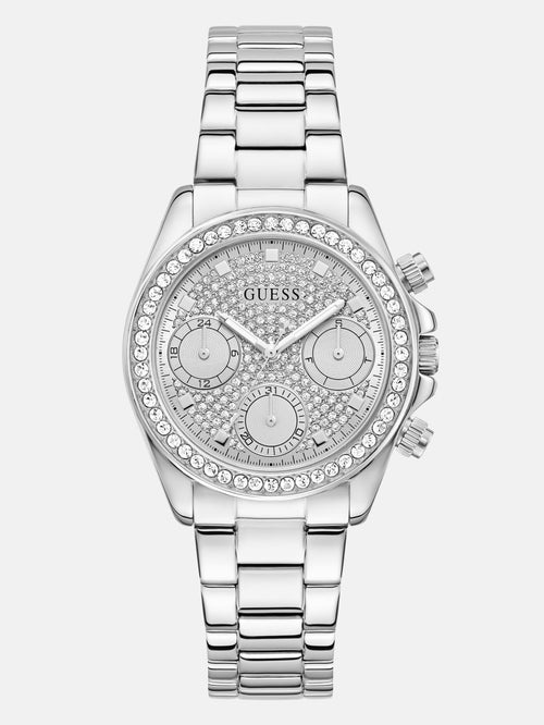 Crystal Stainless Steel multi-function watch