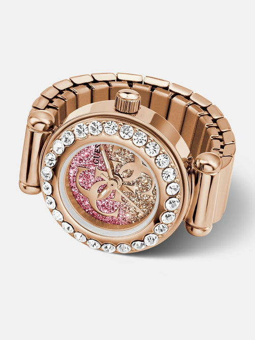 Crystal analogue watch-ring