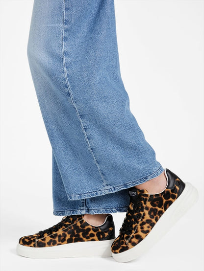 Elbinah Leopard Low-Top Sneakers