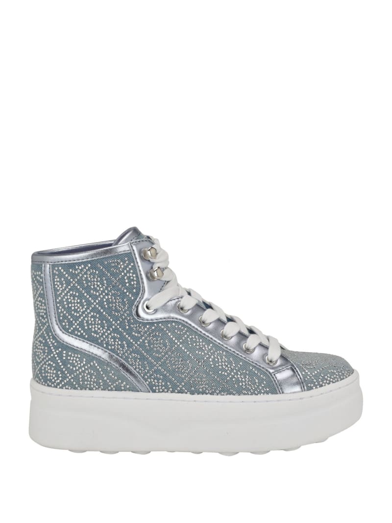 Rhinestone Quattro G High-Top Sneakers