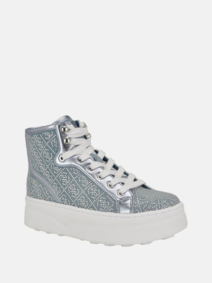 Rhinestone Quattro G High-Top Sneakers