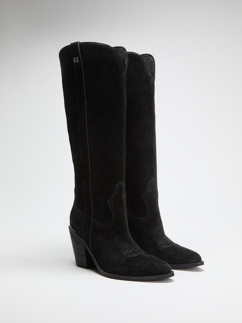 Sashan Suede Knee-High Boots