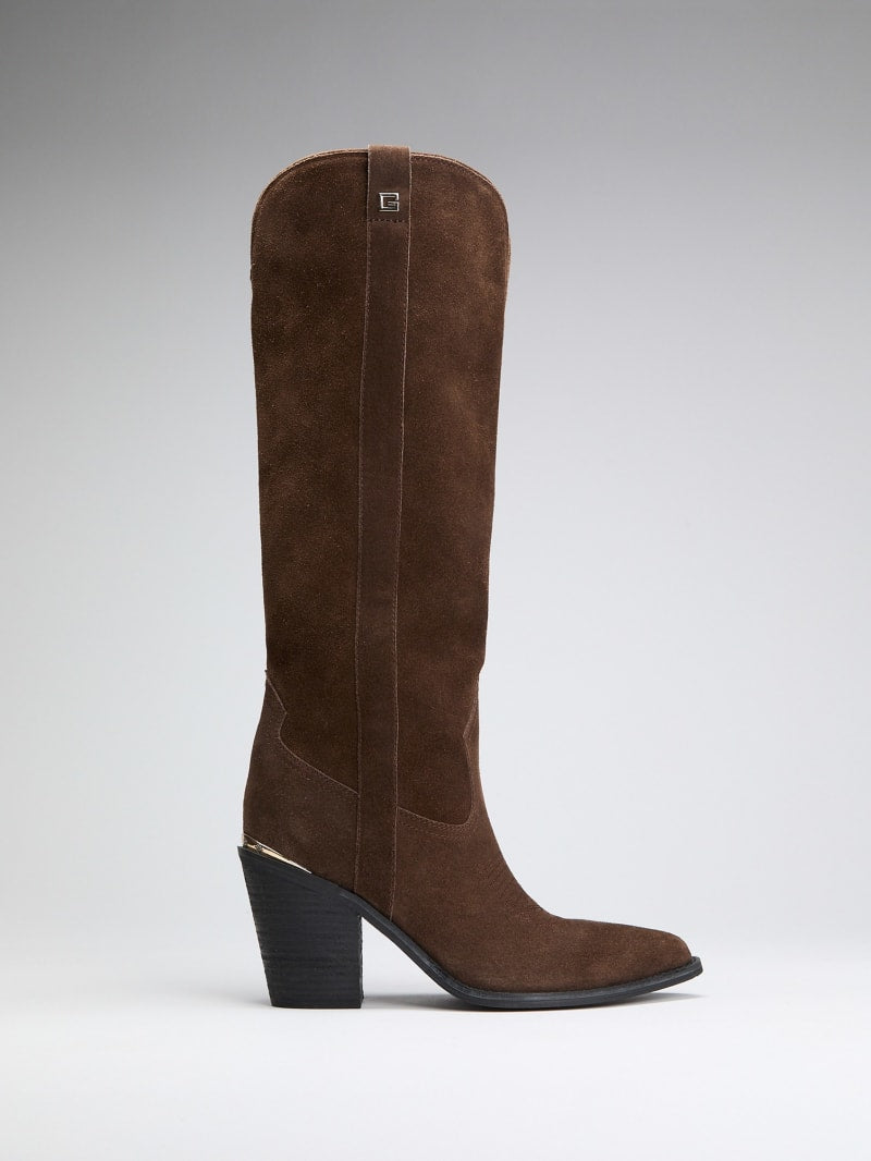 Sashan Suede Knee-High Boots