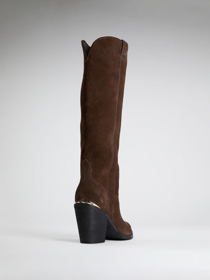 Sashan Suede Knee-High Boots