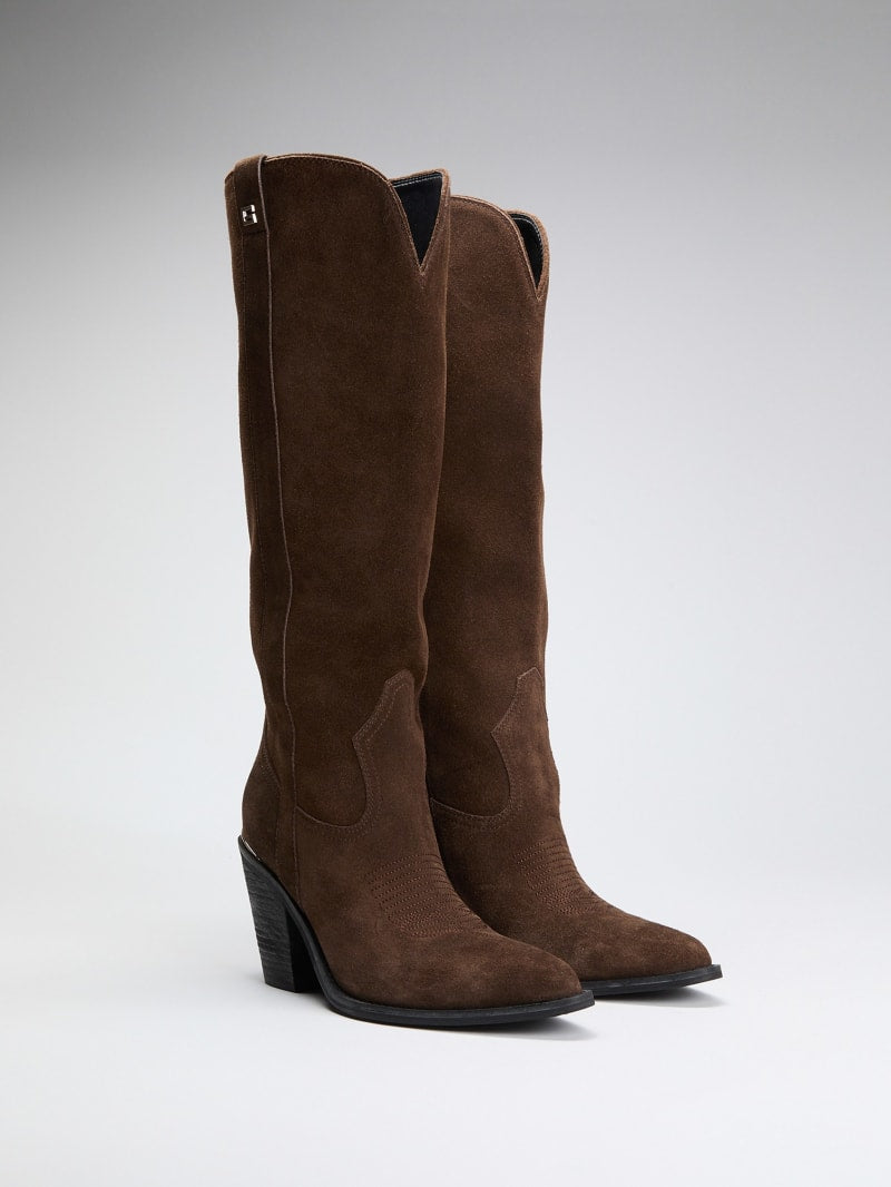 Sashan Suede Knee-High Boots