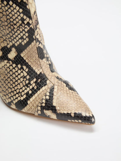 Simone Zip-Up Heel Booties
