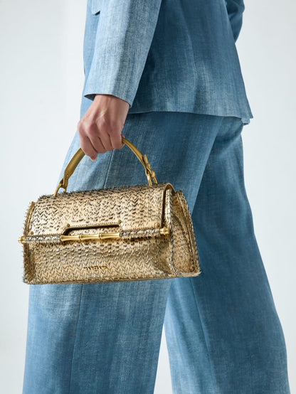 Alia Textured Satchel