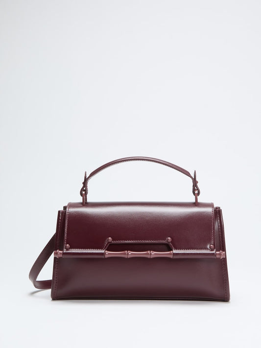 Iris Bamboo Leather Satchel
