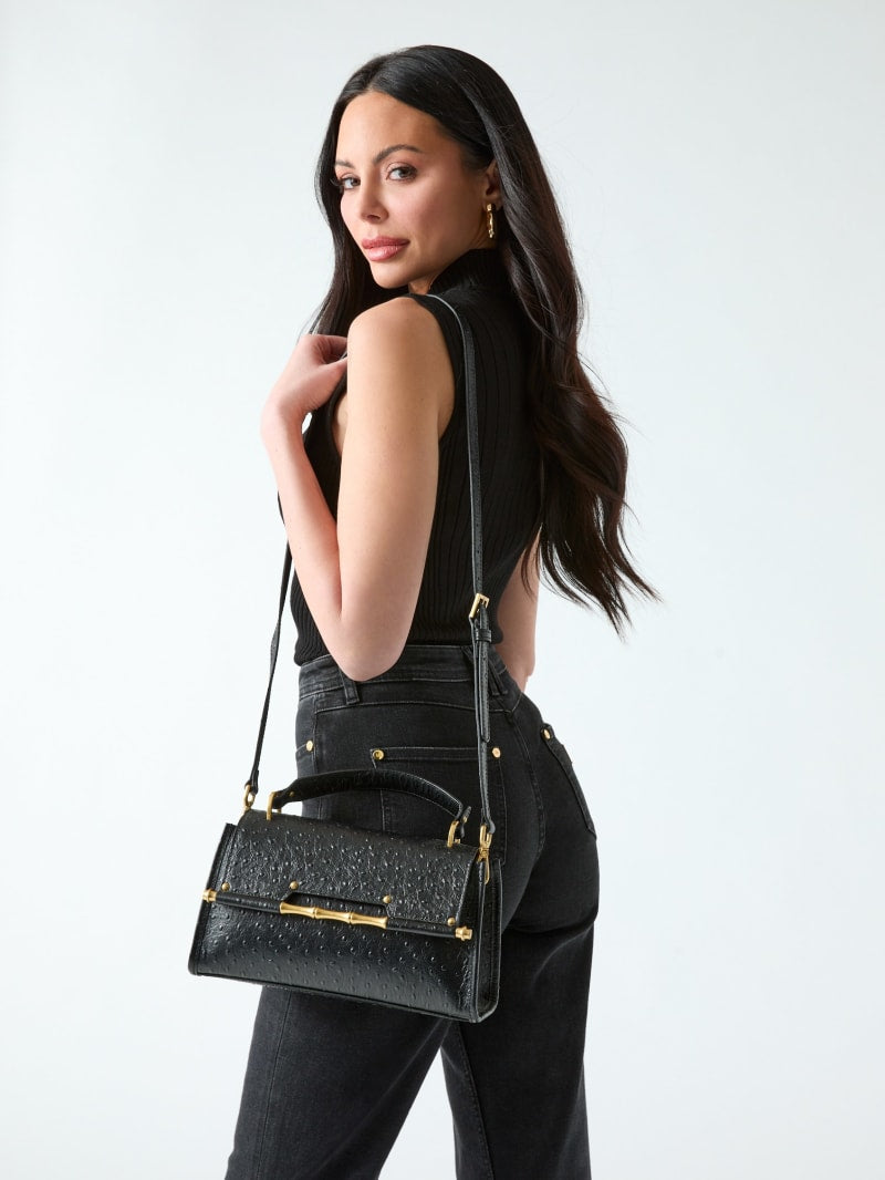 Iris Bamboo Mini Leather Satchel