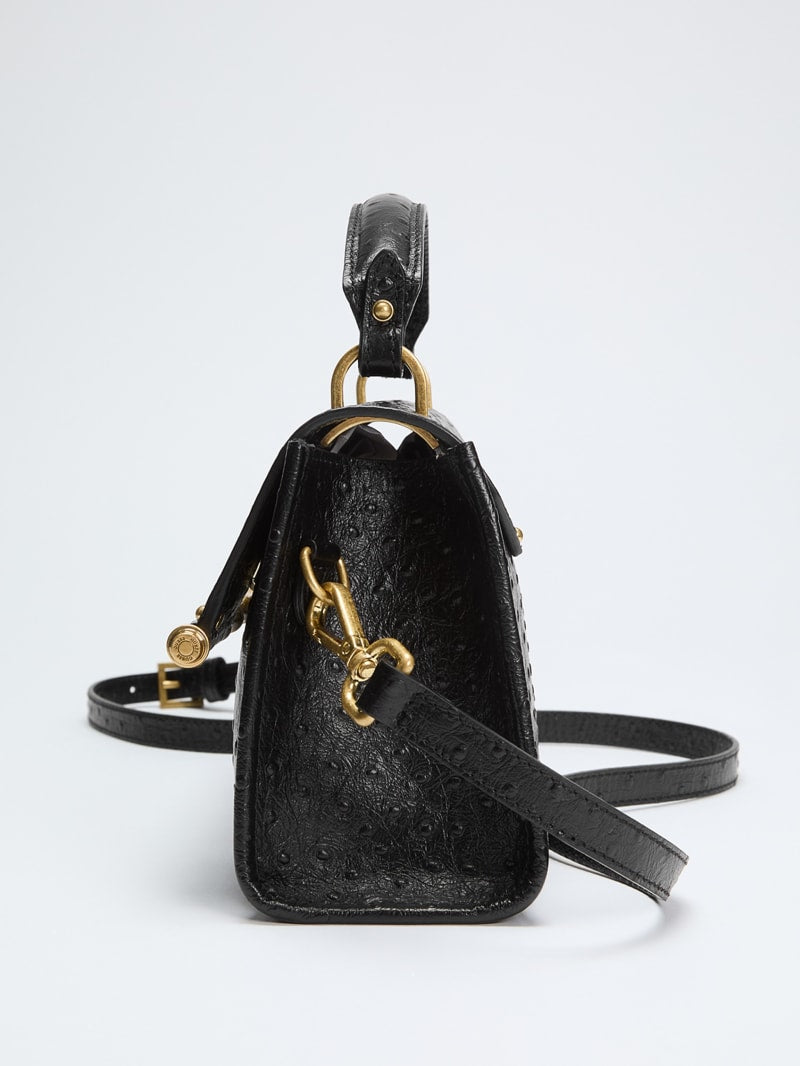 Iris Bamboo Mini Leather Satchel