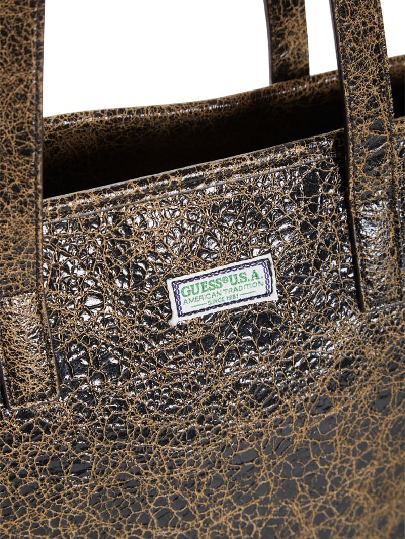 Cracked Leather Serapia Tote
