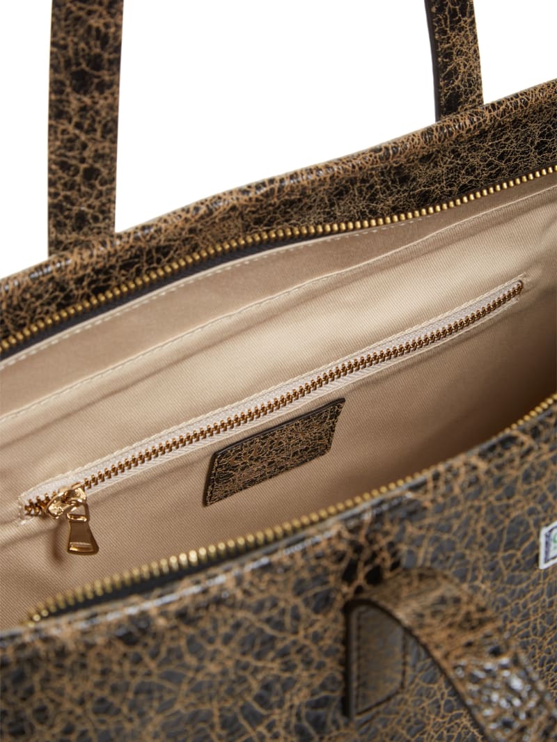 Cracked Leather Serapia Tote