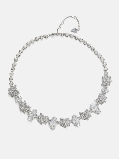 Silver-Tone Chandelier Necklace
