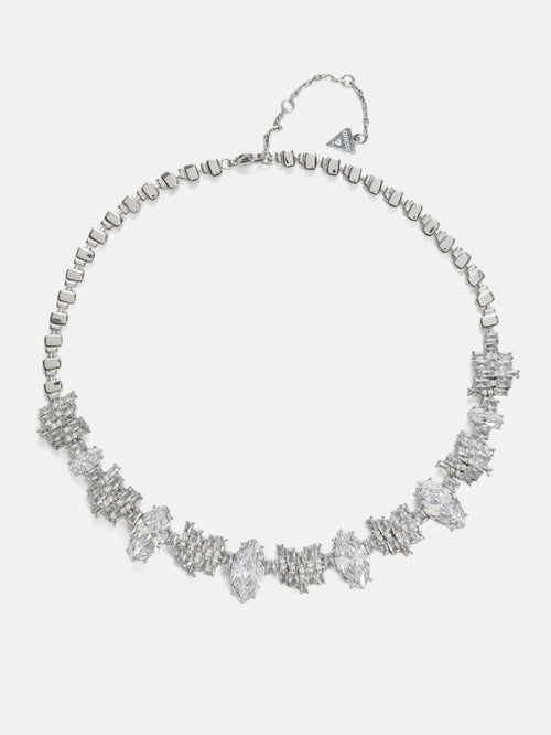 Silver-Tone Chandelier Necklace