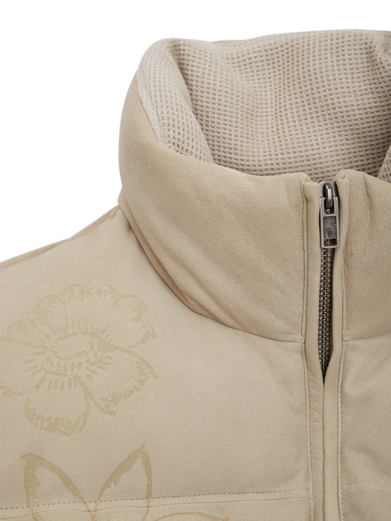 Suede Puffer Jacket