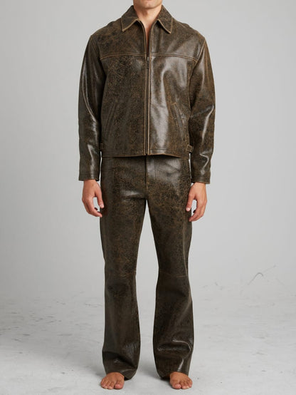 Cracked Leather Jacket