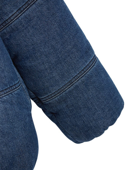 Denim Puffer Jacket