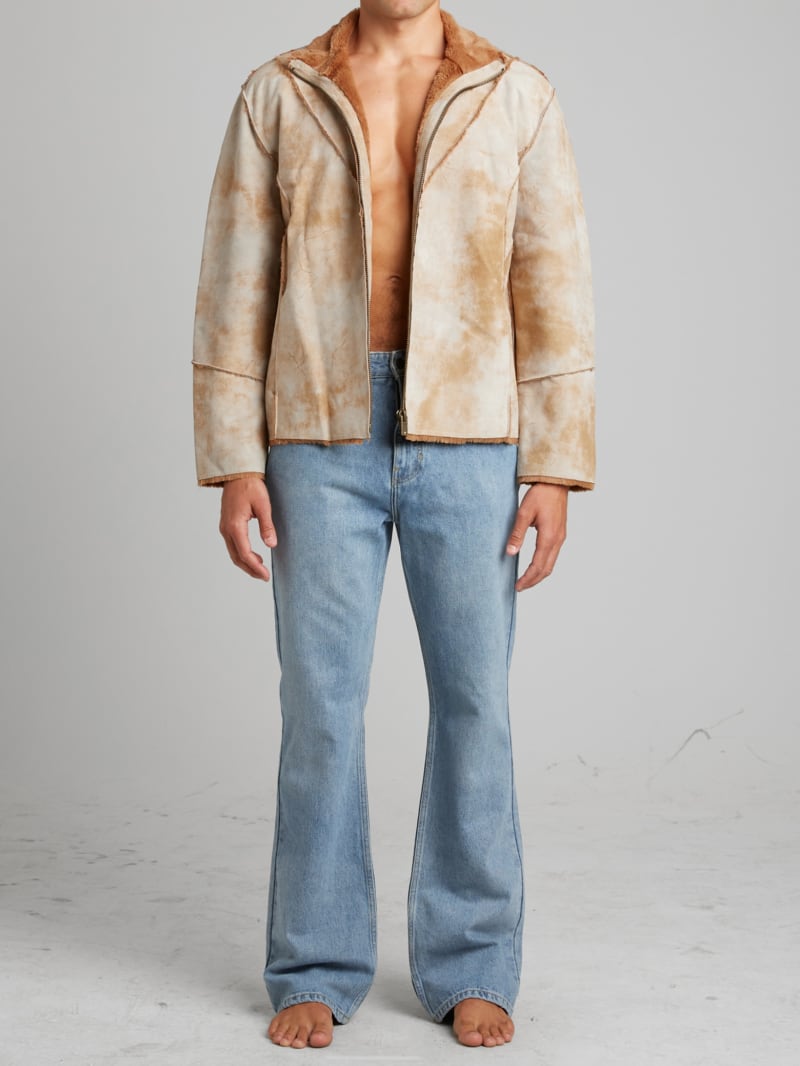 Leather Sherpa Jacket