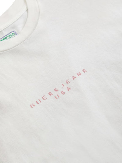 distressed logo tee