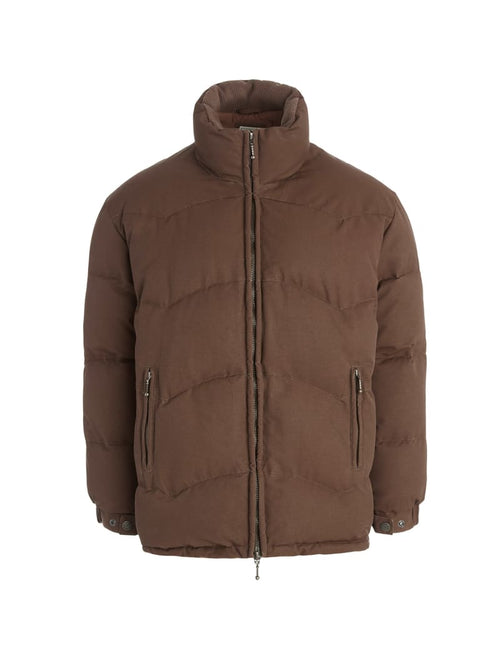 brushed twill puffer