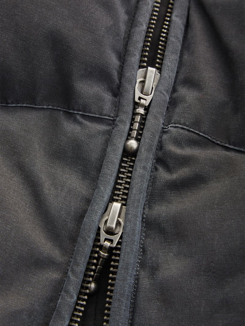 brushed twill puffer