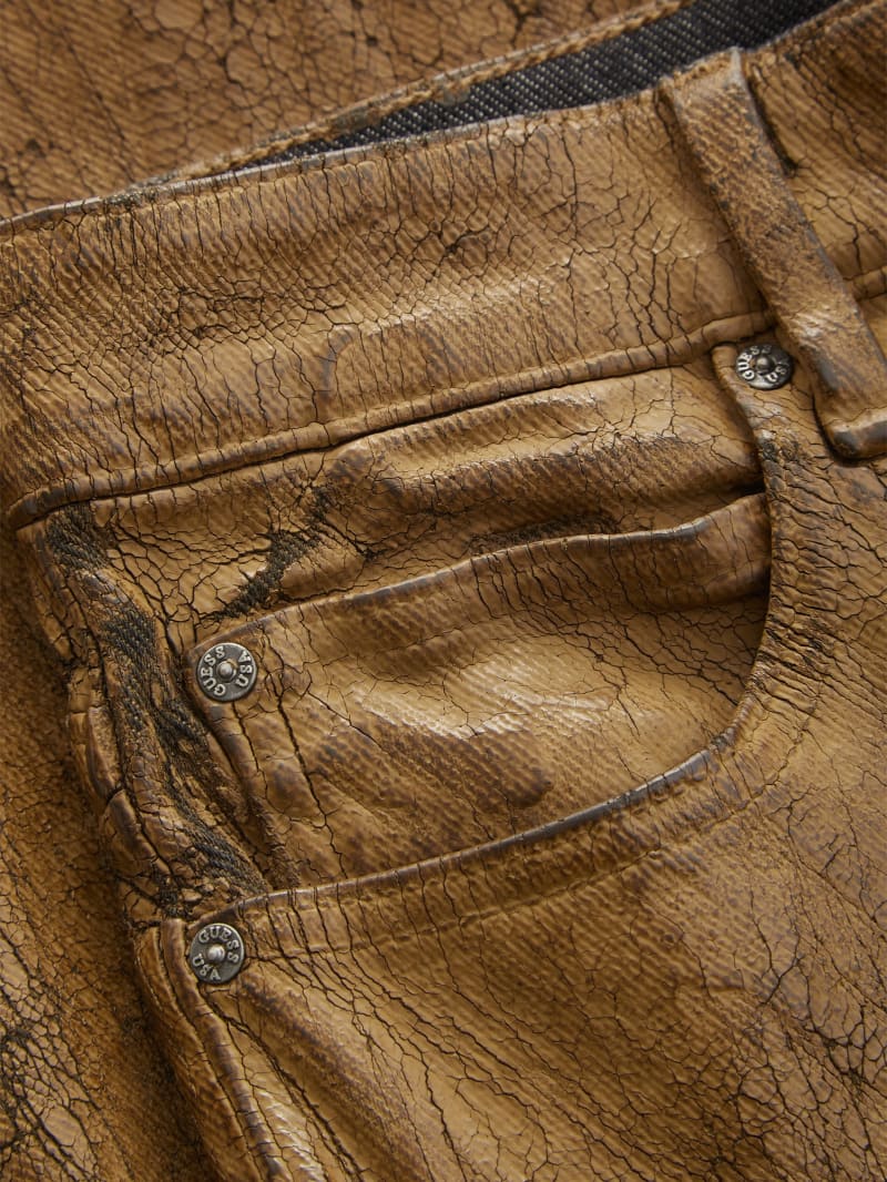 peeled flare jeans