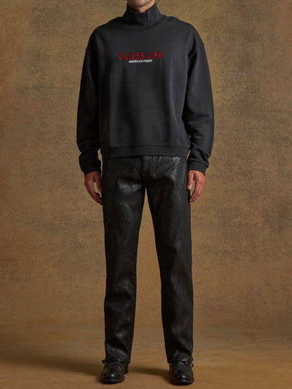 peeled flare jeans