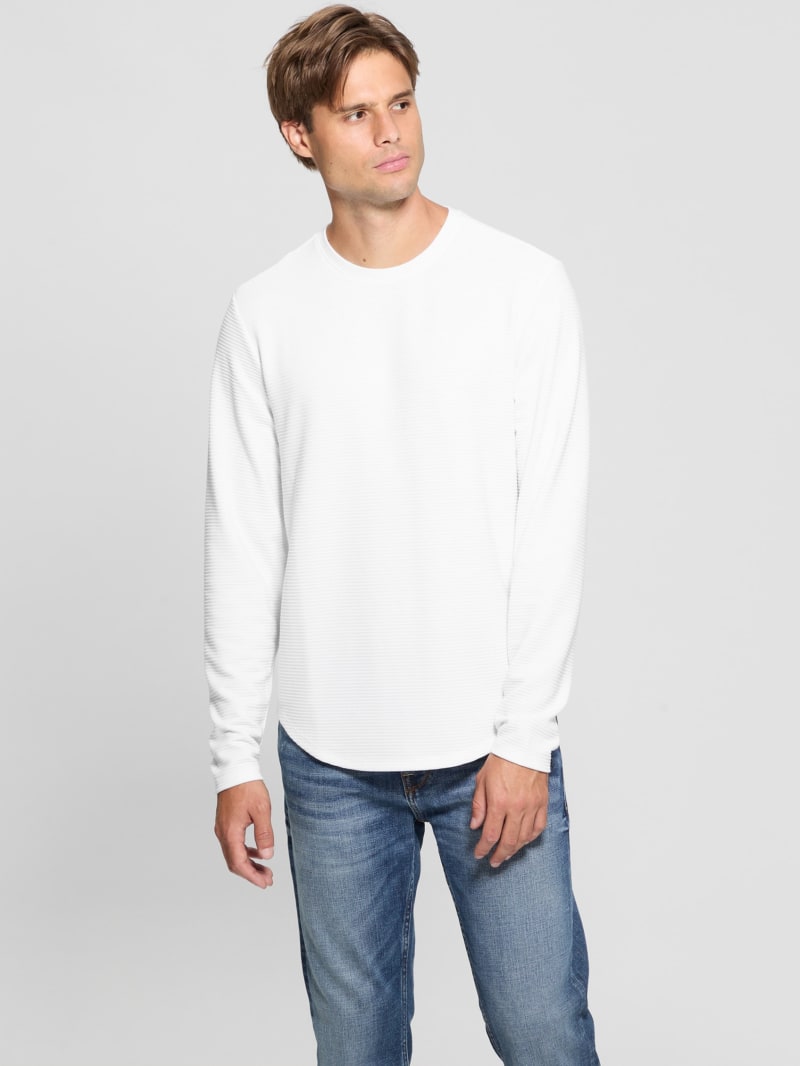 Textured Long-Sleeve Tee