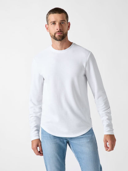 Textured Long-Sleeve Tee