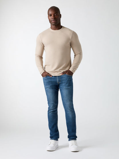 Textured Long-Sleeve Tee