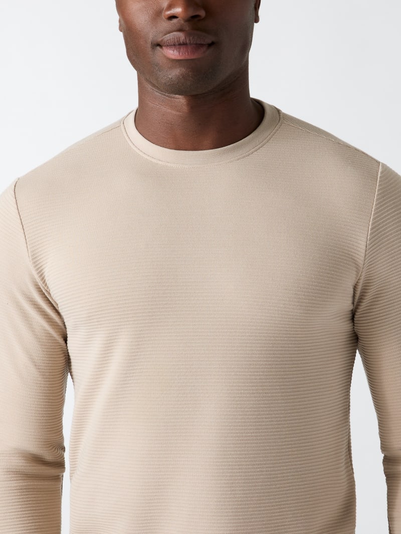 Textured Long-Sleeve Tee