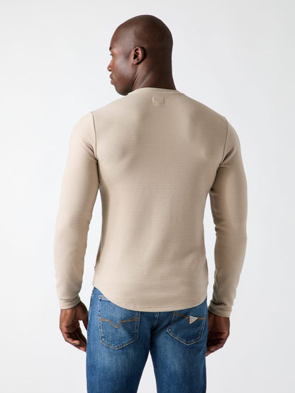 Textured Long-Sleeve Tee