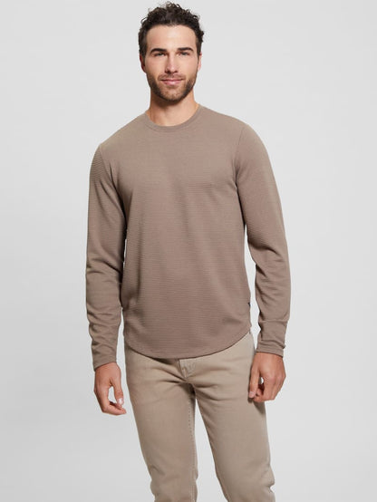 Textured Long-Sleeve Tee