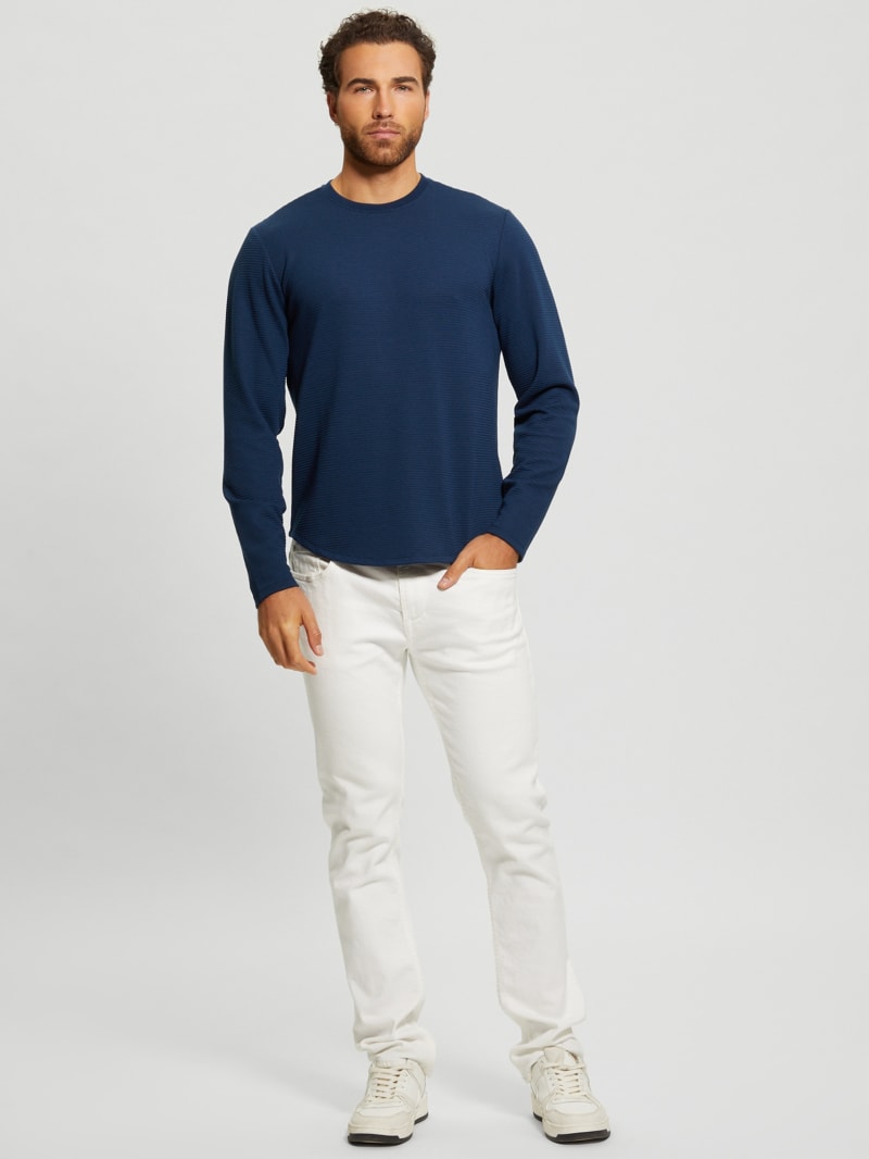 Textured Long-Sleeve Tee